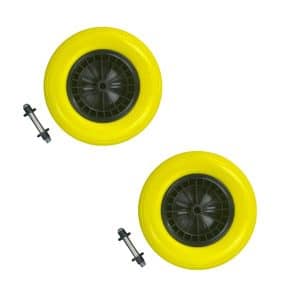 Set 2 massieve antilek kruiwagenwielen 4.80/4.00-8