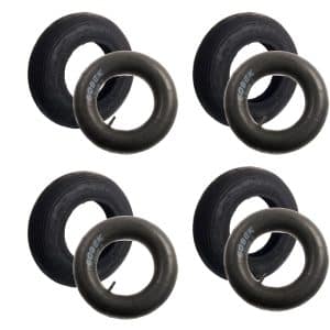 Vier skelterbanden met binnenbanden 4.80/4.00-8 – topkwaliteit lijnprofiel