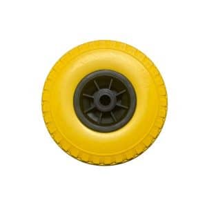 Massief wiel 3.00-4 met Ø20 mm asgat en kunststof velg voor steekwagen