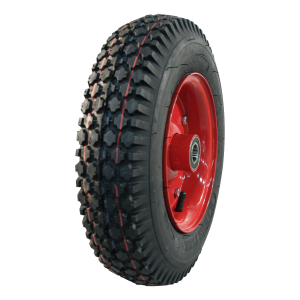 luchtband + wiel 4.80/4.00-8 V-6602 6PR + 3.00D-8 ET0 NL100 70 N staal rood