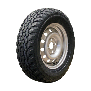 luchtband + wiel 185/70 R13C Savero M+S + 4½Jx13H2 ET30 57/100/4 106/104 N staal zilvergrijs