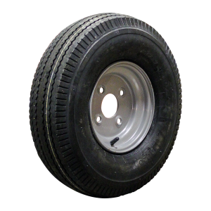 luchtband + wiel 5.00-8 HF-214 6PR + 3.00Dx8 ET0 60/100/4 76 M staal zilvergrijs